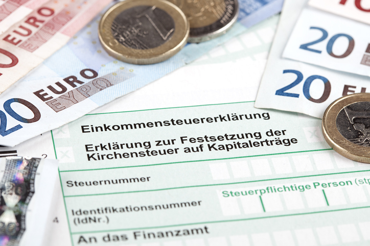 niemiecki formularz podatkowy i euro